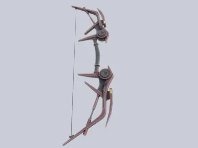 Scifi bow Low-poly 3D model