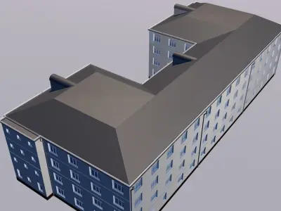 Dwelling house 3D model purchase