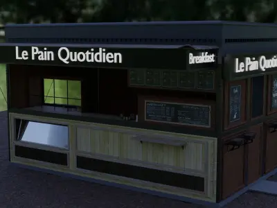 Coffee shop model 3D model