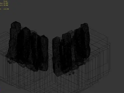 Brutal tribe - Mountain 01 3D model