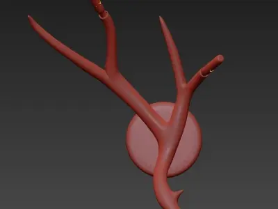 Superordinate Antlers sconce hardwired white von Roll Hill 3D model