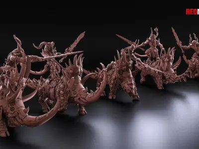 Bloodthirsty Riders - Demons 3D print model
