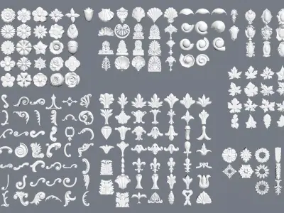 European-style Carving 3D model