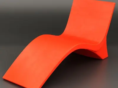 Set of 3 benches for outdoor public spaces 3D model