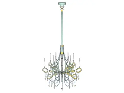 chandelier 01 3D model purchase