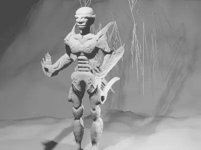 alien warrior 3D model