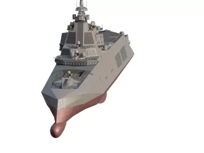 ARMED NATO FORCES ADVANCED BATTLE FRIGATE 3D model