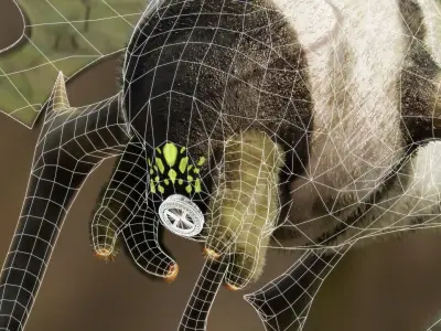 Ben 10 Stinkfly Classic with Wings Animation Low-poly 3D model