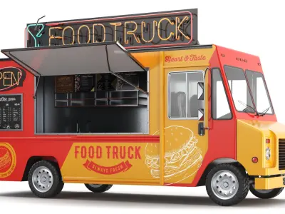  Detailed Food Truck And Cart 