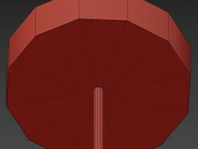 CAPRAZ gold pendant light with four lights 3D model