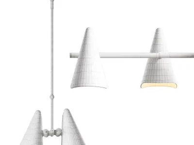 Coco Linear Chandelier 3D model