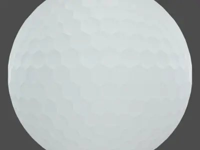Golf ball 3d model Low-poly 3D model