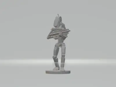 Battle Droids with weapon  3D print model