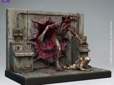 The Gate Hawkins Laboratory Portal Room Diorama Stranger Things  3D print model