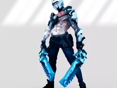 X-Lord skin from Fortnite 3D model
