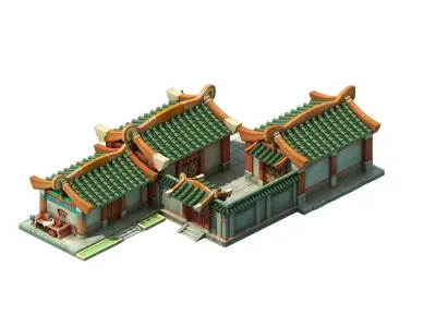 Ancient Architecture 3D model 20