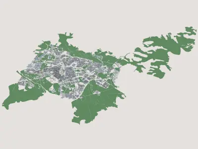 Pamplona City Spain 3D model