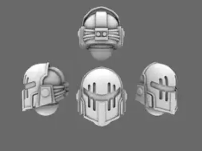 Space Knights V10 Hooded Helmet Type 251101 3D print model