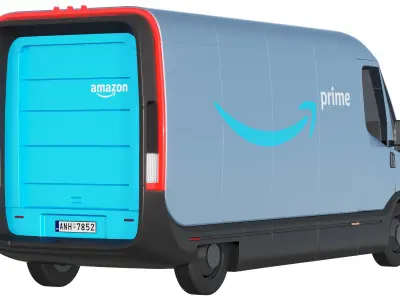 Amazon Electric Delivery Van 3D model