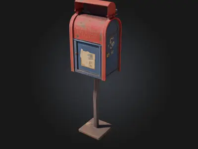Vintage Mailbox  Timeless Charm with a Touch of Nostalgia 3D model
