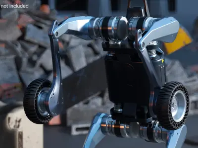  Lynx Traversal Robot Front Wheel Balance Pose 