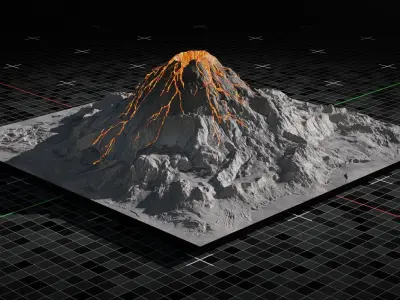 Volcano version 2 3D model