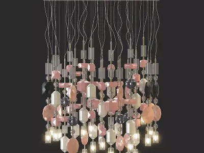 Abstract chandelier 3D model