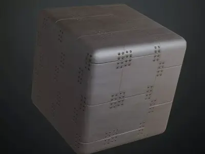 Dull Industrial Metal Plates PBR Seamless Texture