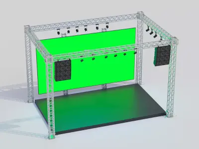 Concert Stage 10 3D model