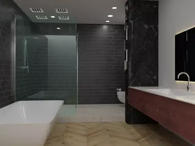 Modern Bathroom 3D model