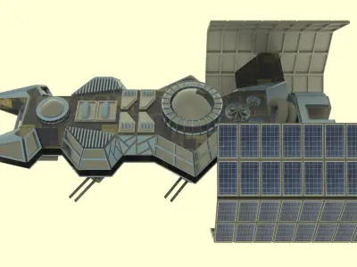 Antonov An - 800 Spaceship  Low-poly 3D model