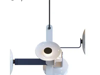 Elbo 5-1 chandelier 3D model