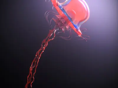  Jellyfish rigged animated, vray, corona. 