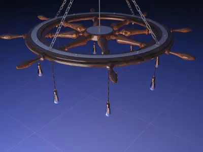 Ship Steering Lighting 3D model