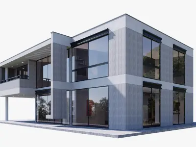 House Low-poly 3D model