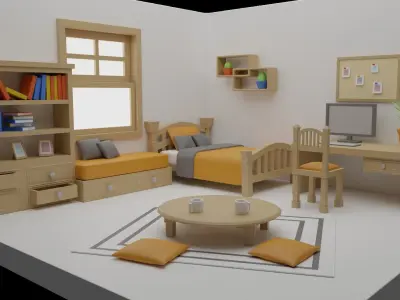 Another bedroom Free 3D model