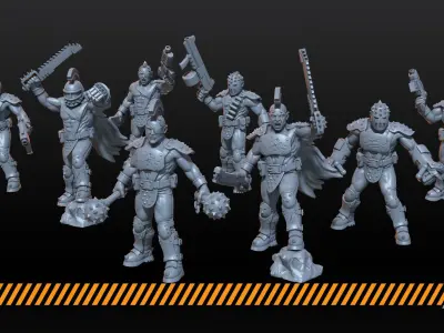wasteland gangers 3D print model