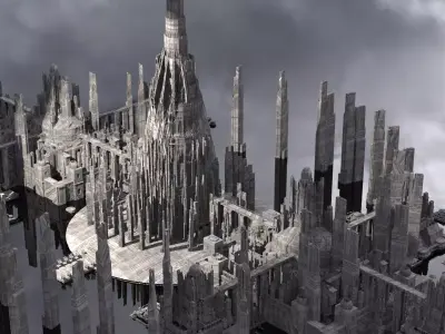 Babylon of the future Kit bash 3D model