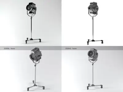 1940s floor lamp 3D model