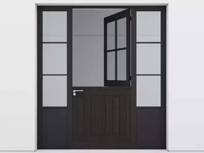 Aluminium door 163 3D model