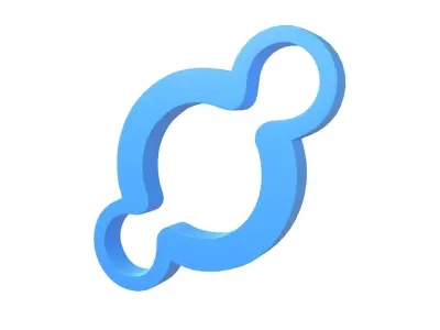 Helium Coin V4 002 Low-poly 3D model