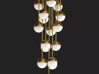 Italian Globe Cedar Moss Light 16 3D model