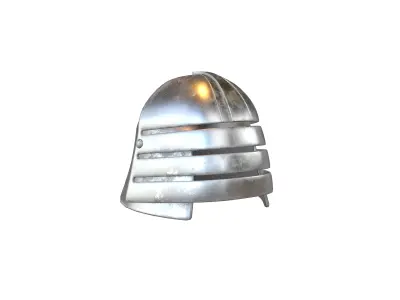 War Helmet V2 002 Low-poly 3D model