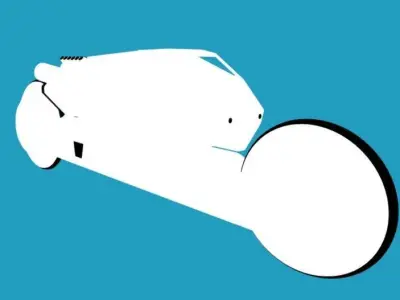 Scifi CyberBike 3D model