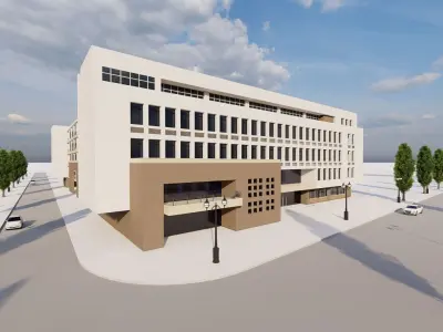 School-University -High School 3D model