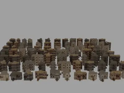 City Pack Low-poly 3D model buy
