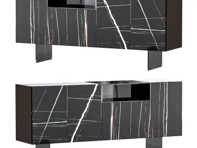 36e8 Glass Sideboard 03 3D model
