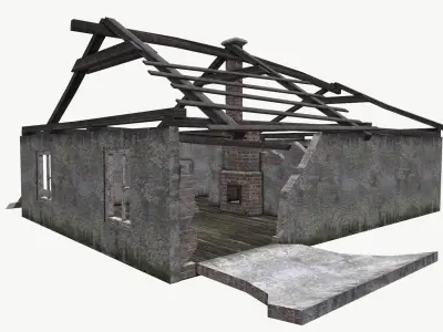 Old House 04 Low-poly 3D model