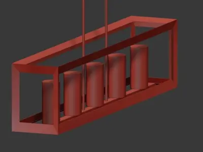 Golden Lighting Smyth Transitional Kitchen Island 3D model