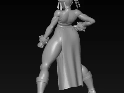 Chun-Li Street Fighter 3D Model STL for 3D Printing 3D print model